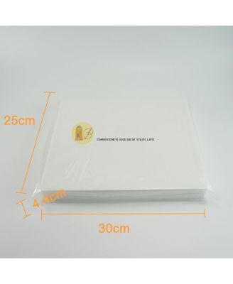 Away Machine Embroidery Stabilizer Backing Precut Medium Weight Fits Hoops Precut