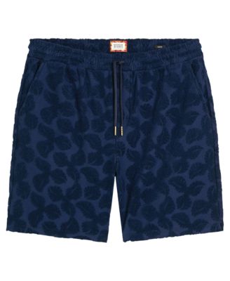 Men's Relaxed-Fit  French Terry Embroidered Bermuda Shorts