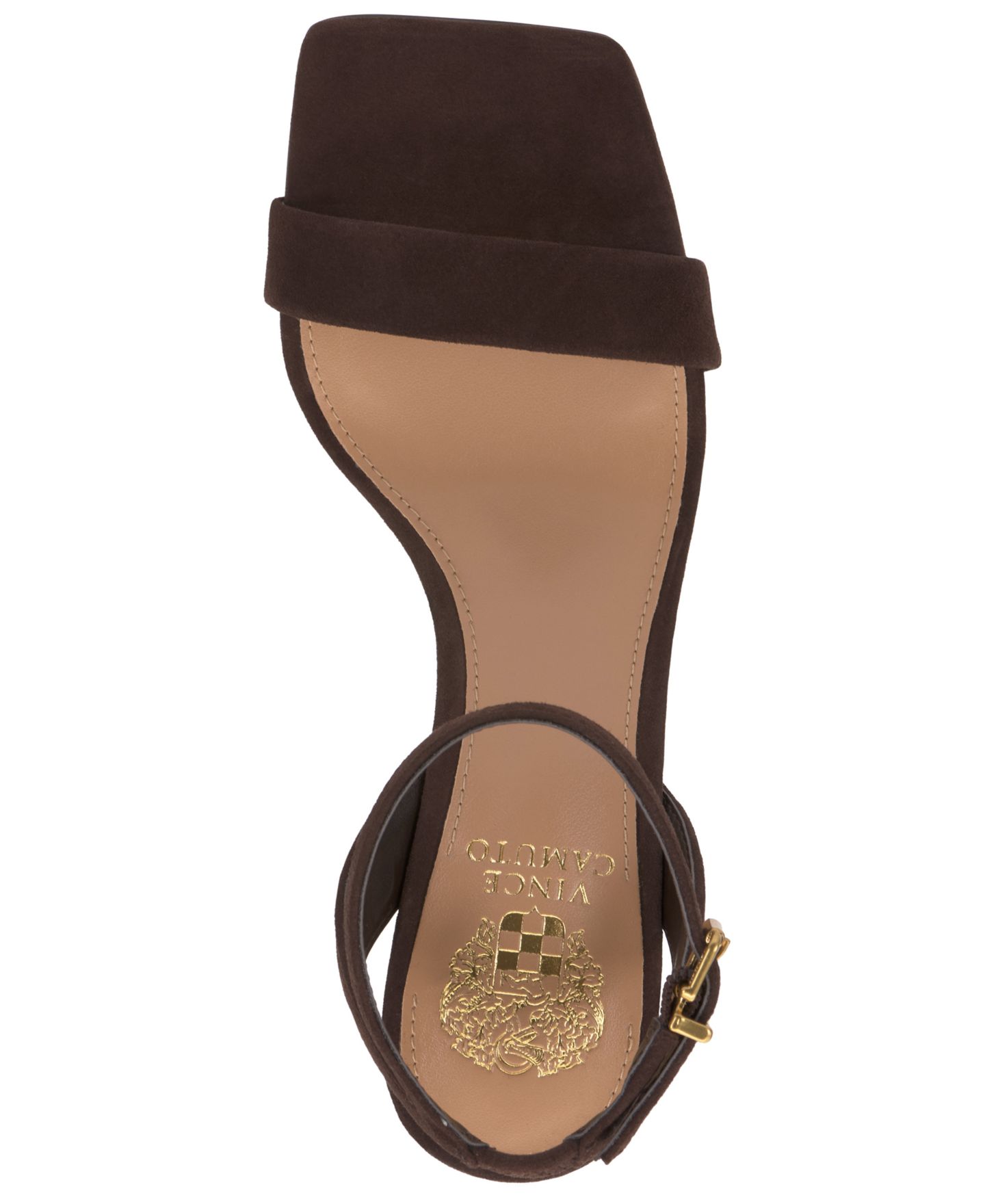 Женские сандалии Vince Camuto Saprenda Ankle-Strap Dress Sandals, цвет: Замшевый — фото 4