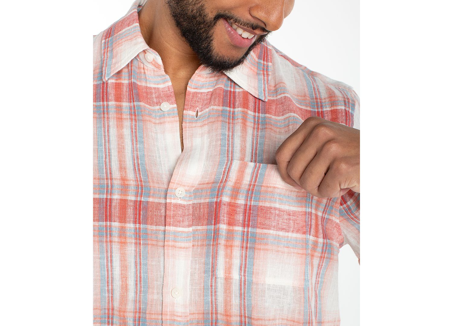 Men's Short-Sleeve Button-Up Shirt