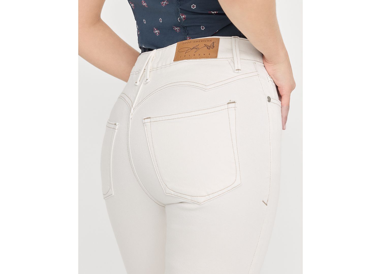 Petite Dolly Joleans Mid-Rise Flared-Leg Jeans