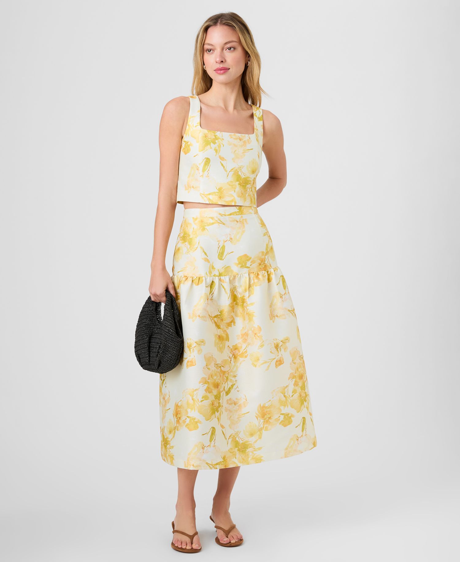 Women's Printed Midi Skirt