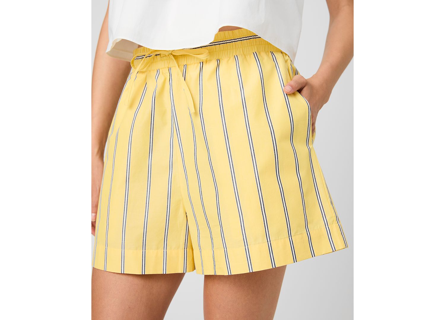 Women's Striped Drawstring Shorts