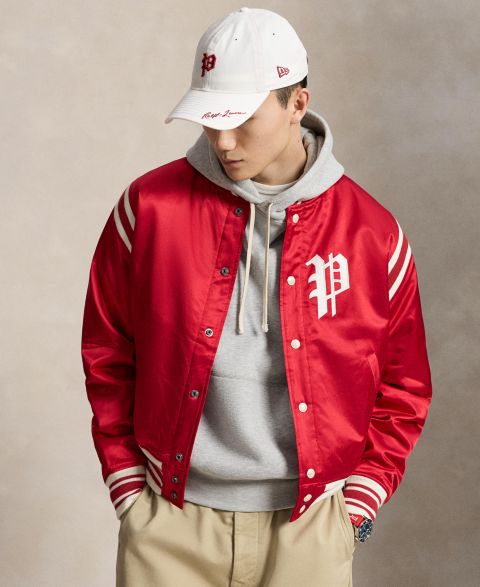 Женские куртки Polo Ralph Lauren Men's Phillies Striped Baseball Jacket
