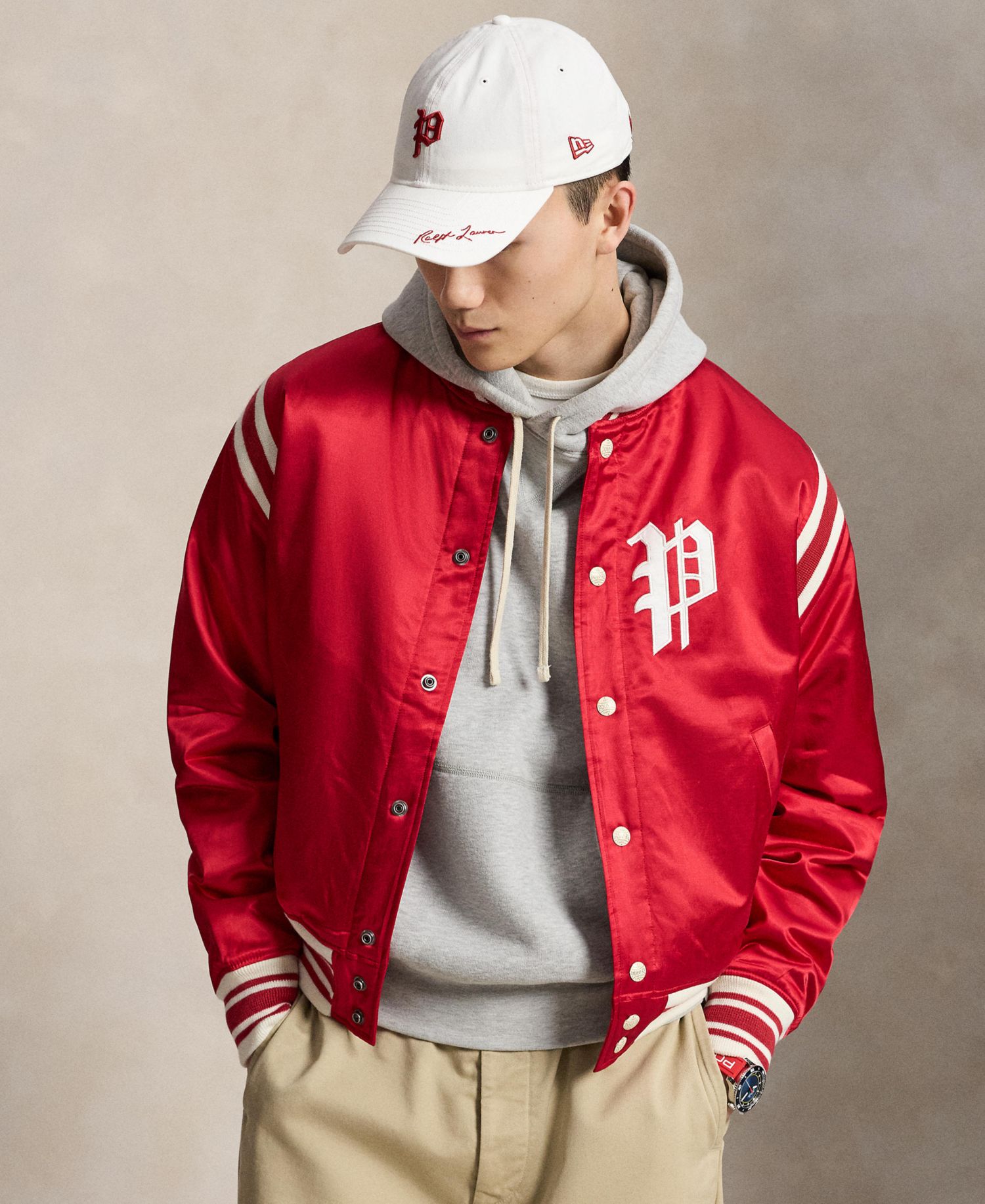 Men's Phillies Striped Baseball Jacket