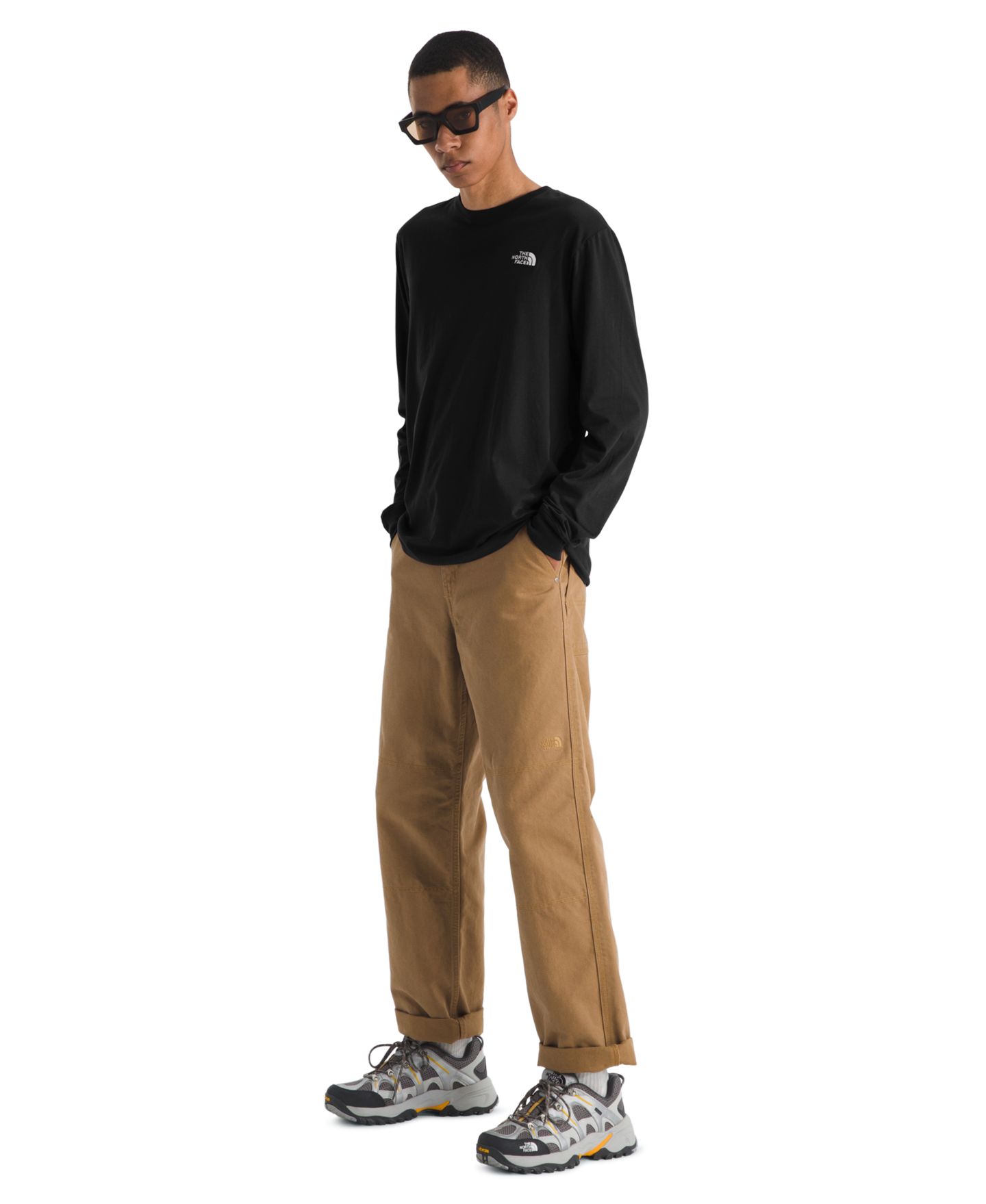 Мужская футболка The North Face Evolution Simple Dome Long-Sleeve, цвет: Caraway Seed — фото 4