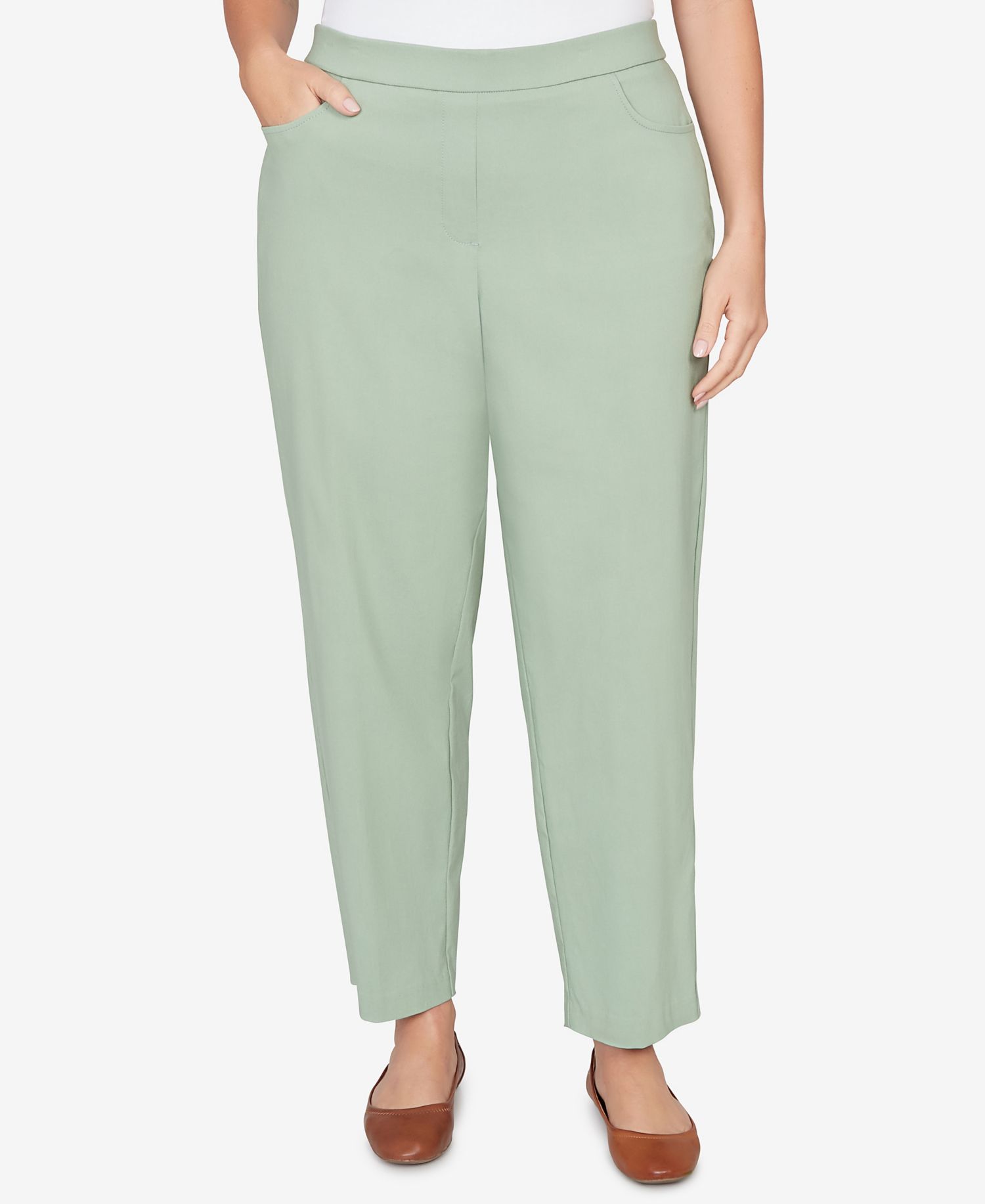 Plus Size St. Augustine Tailored Stretch Comfort Waistband Front Pocket Pants