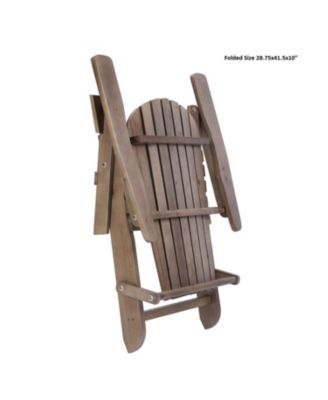 Grand Collection Folding Large Size Adirondack Chair Pine Wood