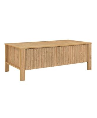 Thayer Wood Coffee Table with Two Drawers