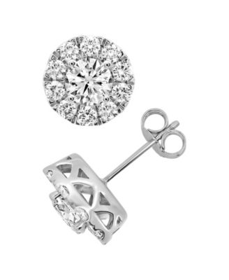Diamond Halo  Stud Earrings (2-1/2 ct. t.w.) in 14k White Gold