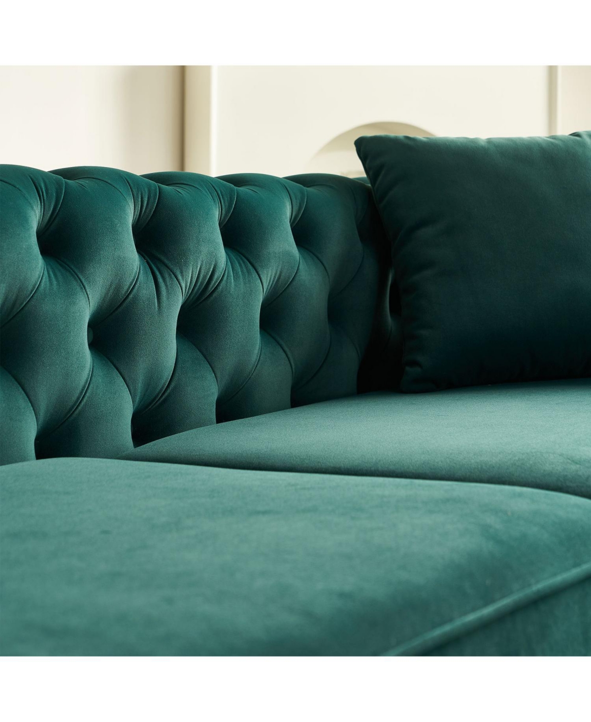 Streamdale Furniture 86" Luxury Modern Tufted Sofa with Toss Pillows