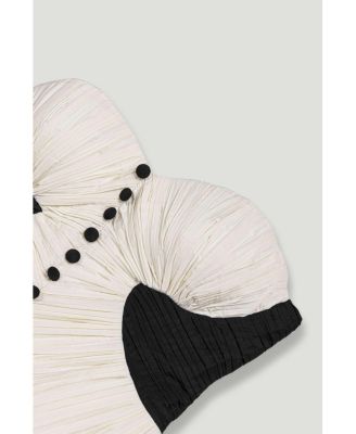 Women's Structured Strapless Contrast Bustier Top