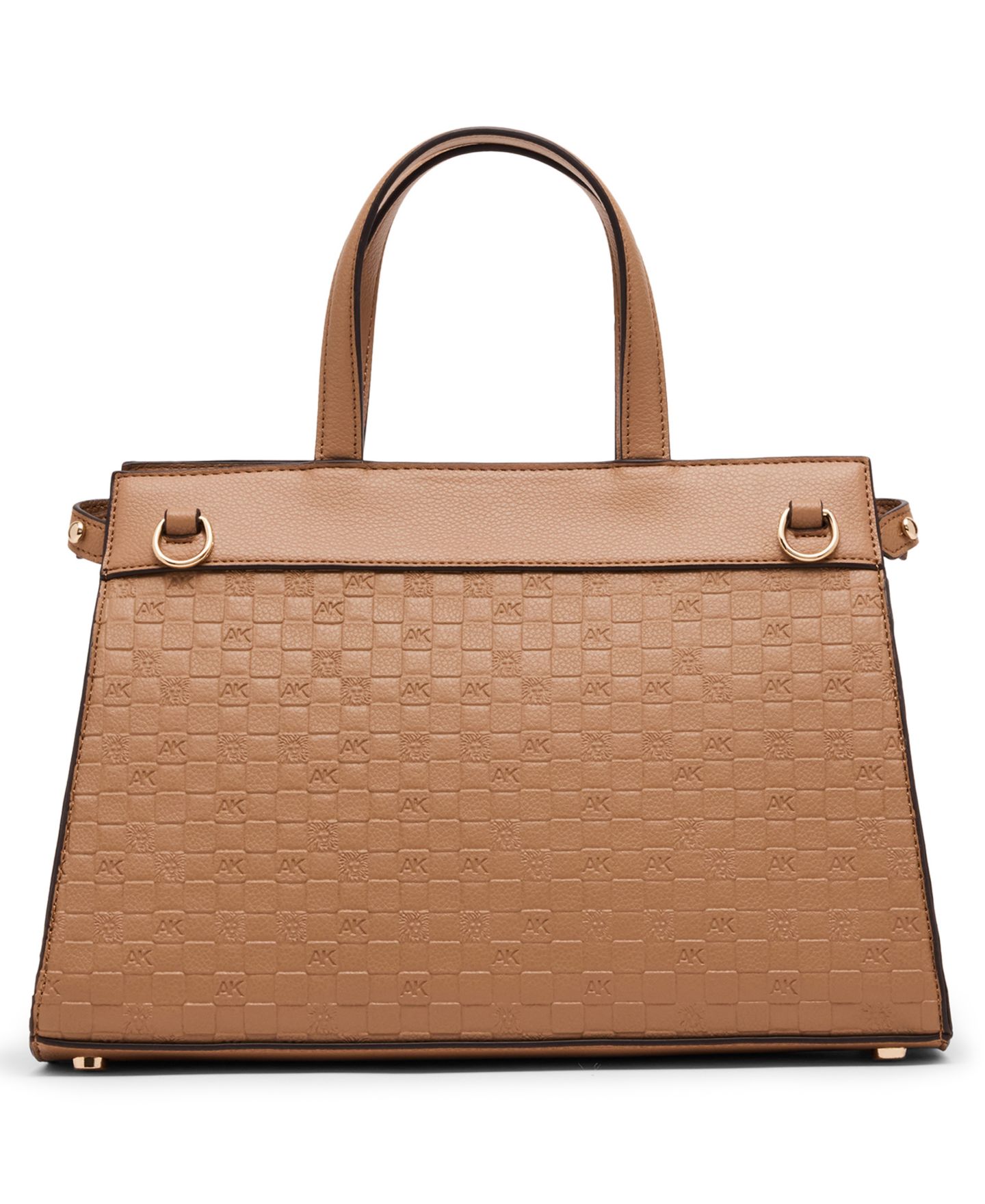 Женская сумка Anne Klein Medium Convertible Embossed Satchel Handbag, цвет: Бежевый — фото 2