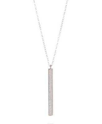 Cubic Zirconia Silver 3-Piece Bar Tennis Set