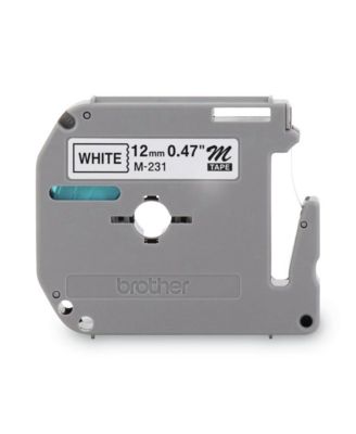 M2312PK M Series 0.47 in. x 26.2 ft. Tape Cartridges for P-Touch Labelers (2/ Pack