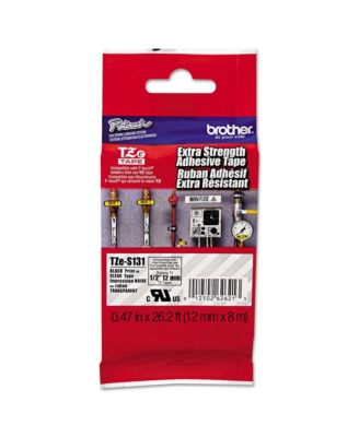 TZES131 0.47 in. x 26.2 ft. TZe Standard Adhesive Laminated Labeling Tape