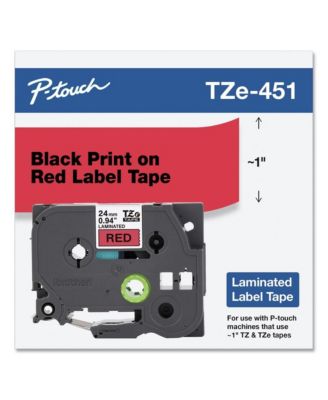 TZE451 0.94 in. x 26.2 ft. TZe Standard Adhesive Laminated Labeling Tape