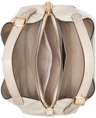 Deco Small Pebbled Leather Crossbody Tote Bag