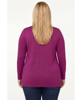 Plus Size 2-Fer Cardigan & Attached Lace Tunic