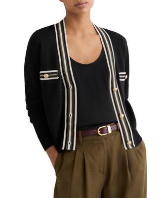 Women's Danni Tipped Button-Through Cardigan
