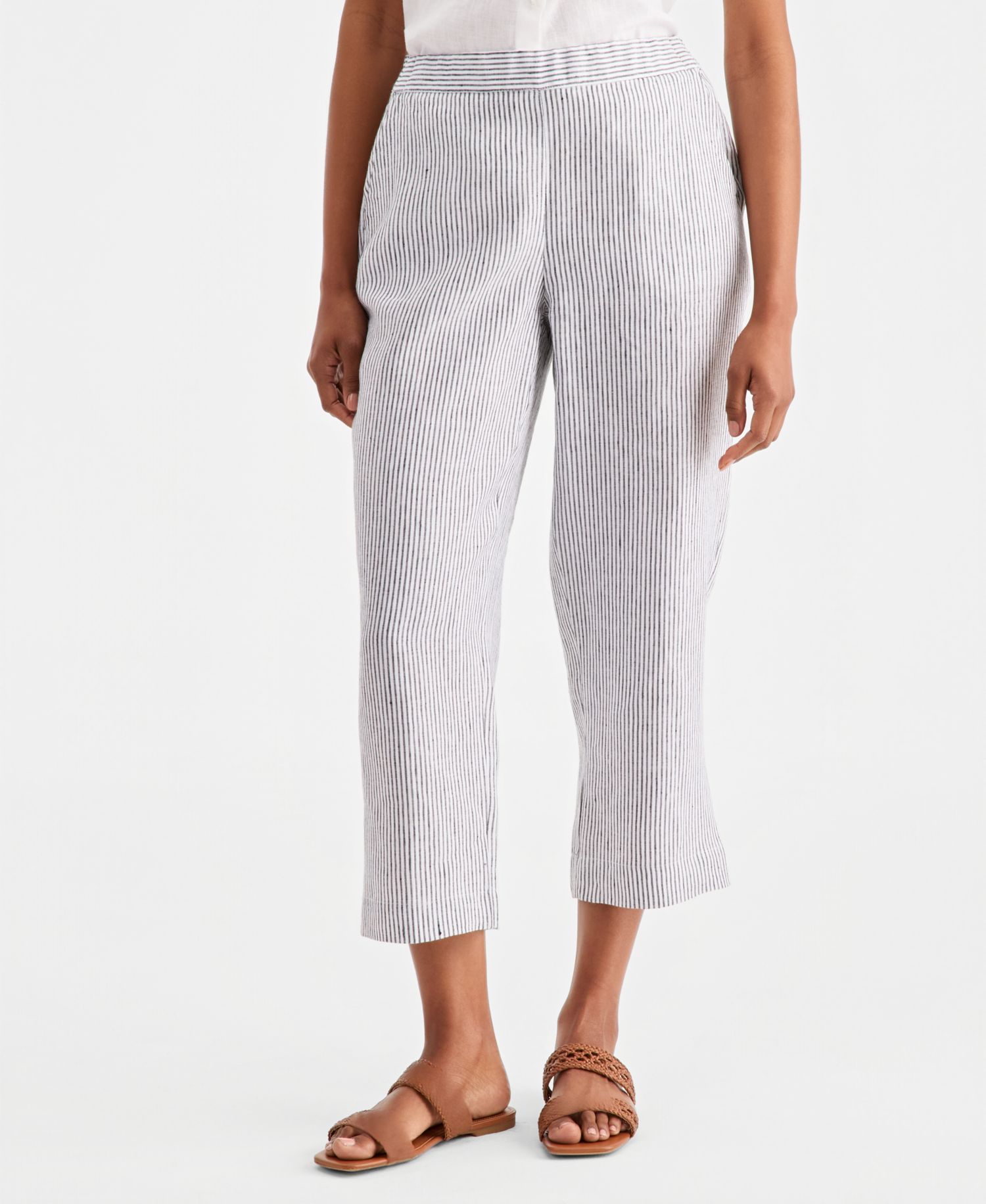 Women's Lined Printed Cropped Pants