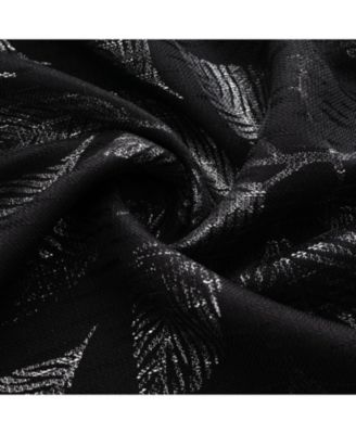 Bexley Foil Jacquard Polyester Window Curtain Grommet Panel 52" x 84"