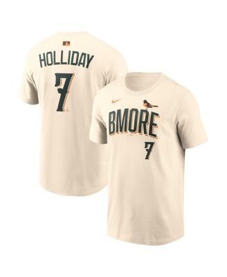 Men's Jackson Holliday Natural Baltimore Orioles 2026 City Connect Name & Number T-Shirt