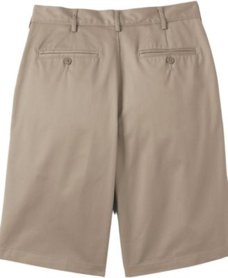 Men's Long Plain Front Blend Chino Shorts