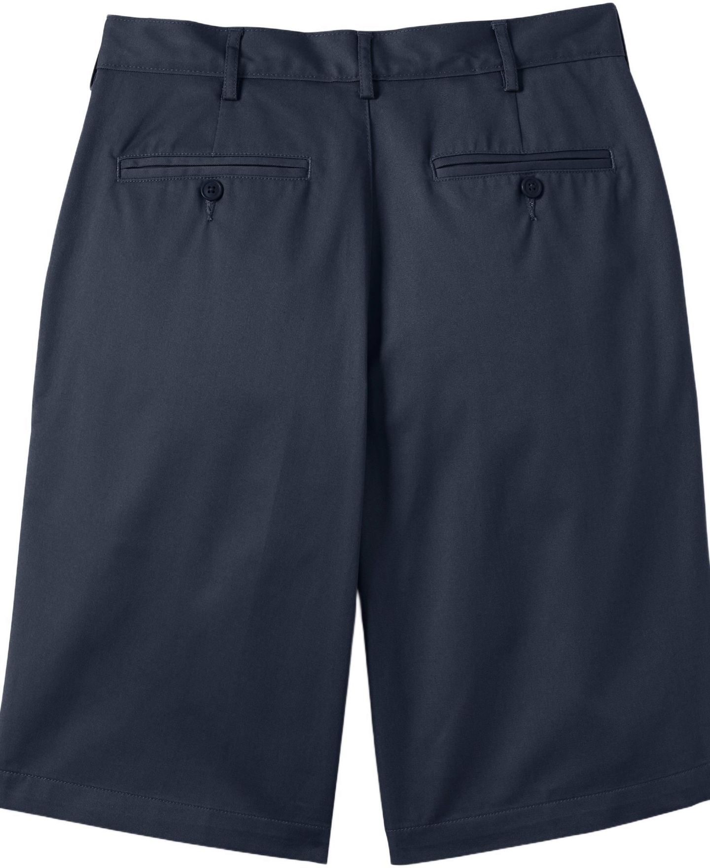 Мужские шорты Lands' End Long Plain Front Blend Chino, цвет: Тёмно-синий — фото 3