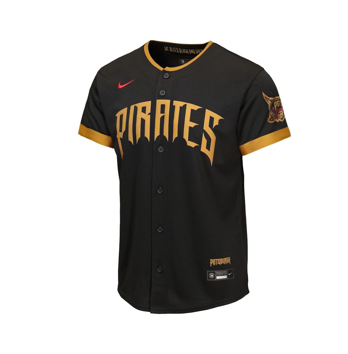 Детская джерси Nike Pittsburgh Pirates 2026 City Connect Stadium, Black — фото 2