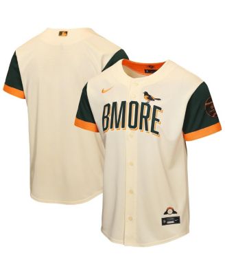 Big Boys and Girls Cream Baltimore Orioles 2026 City Connect Stadium Jersey