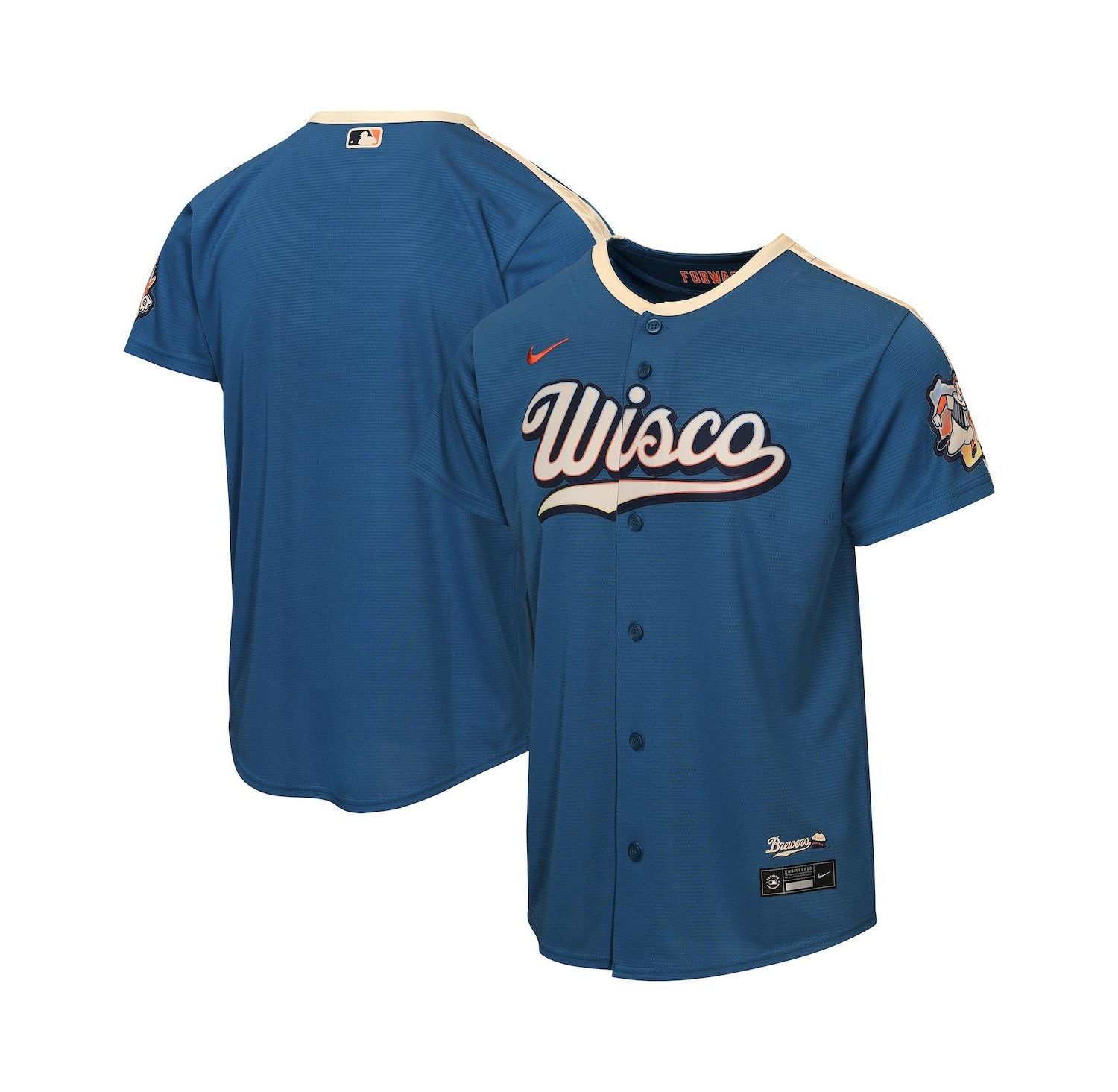 Big Boys and Girls Blue Milwaukee Brewers 2026 City Connect Stadium Jersey