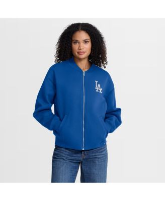 Women's Royal Los Angeles Dodgers Oversized Rage Against Full-Zip Jacket