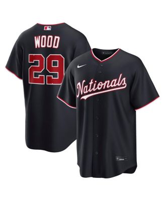 Men's James Wood Navy Washington Nationals Alternate Replica Jersey