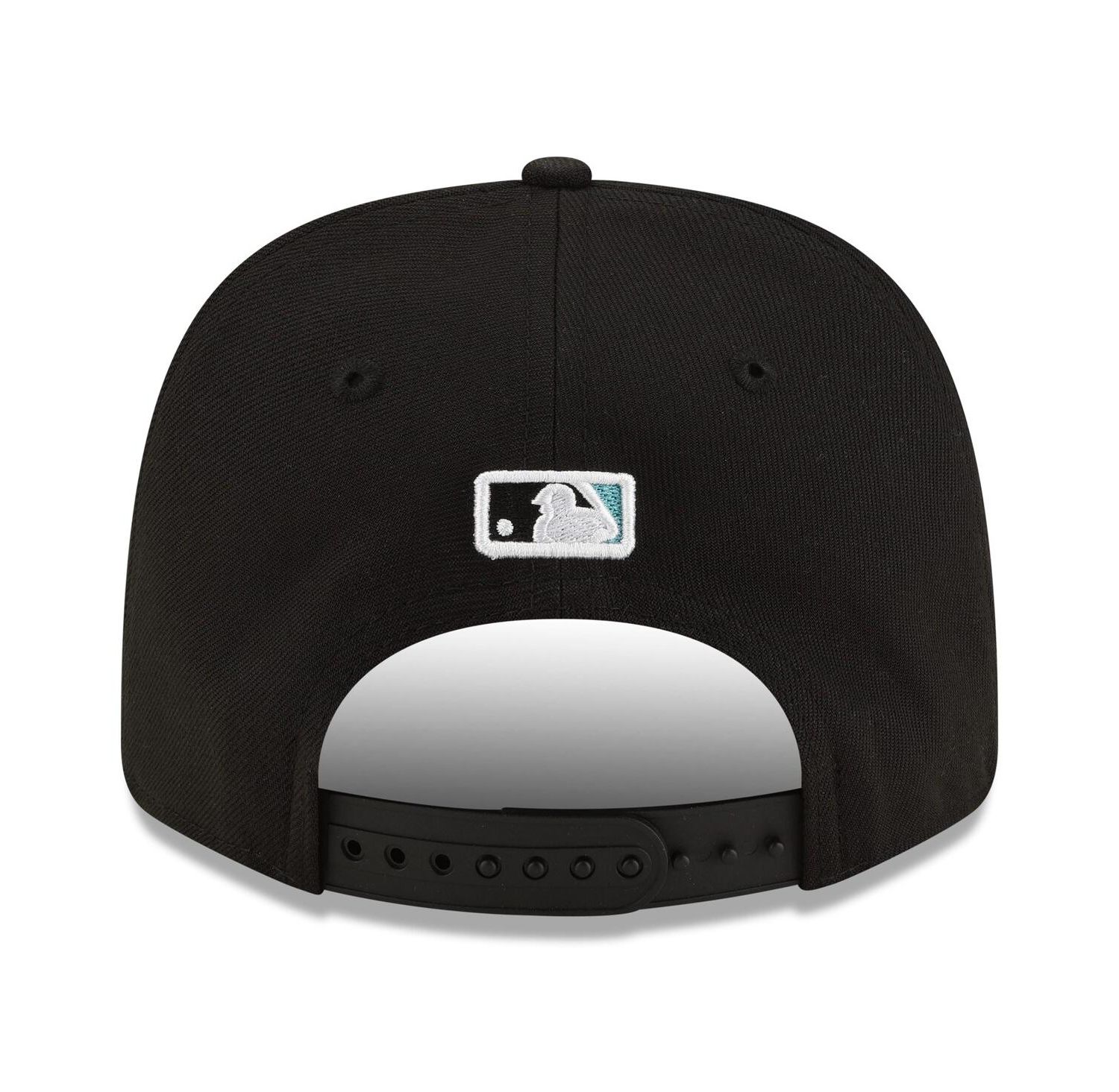 Men's Black Florida Marlins Player Replica 9SEVENTY Adjustable Hat