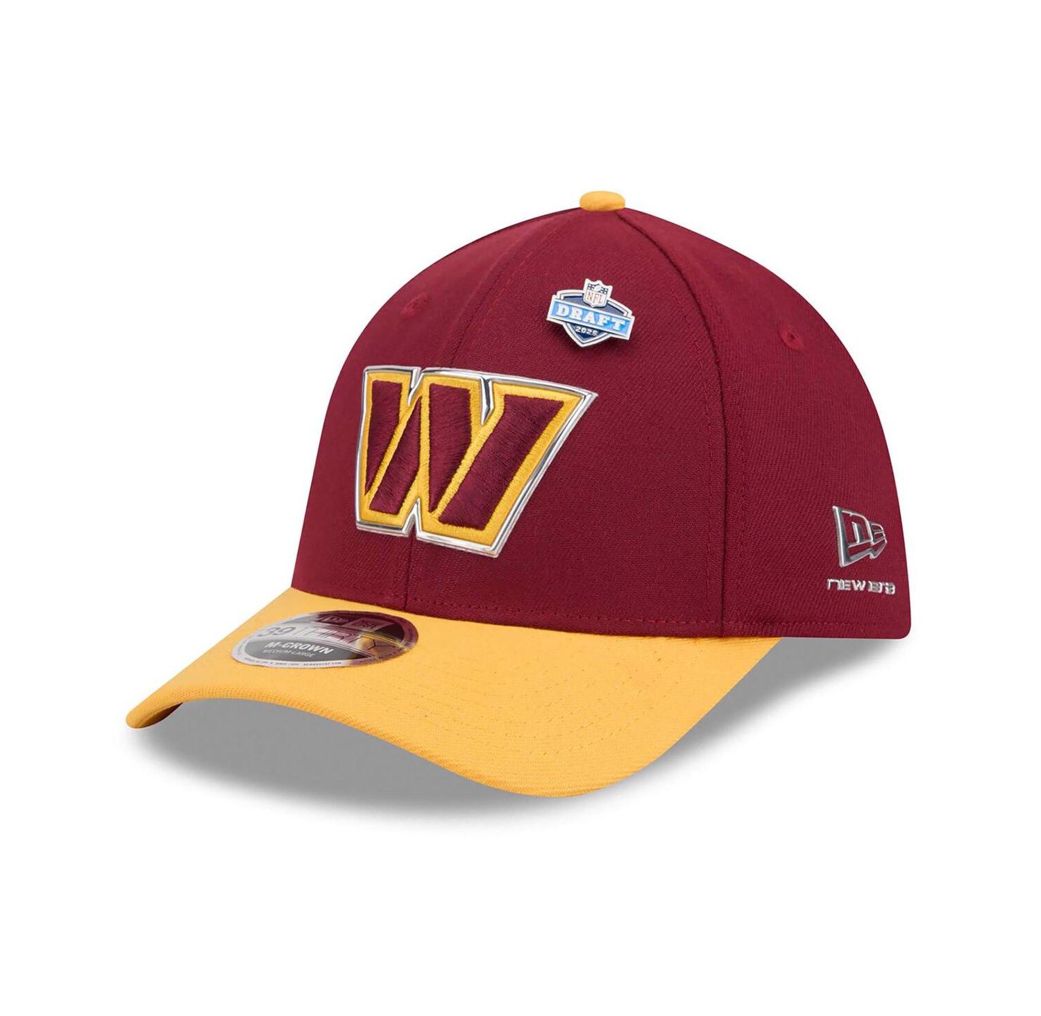 Men's Burgundy/Gold Washington Commanders 2026 NFL Draft 39THIRTY M-Crown Flex Hat