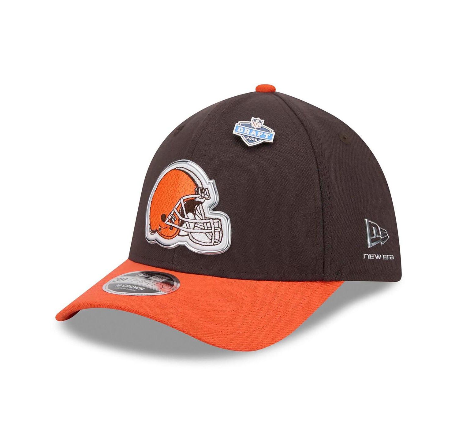 Men's Brown/Orange Cleveland Browns 2026 NFL Draft 39THIRTY M-Crown Flex Hat