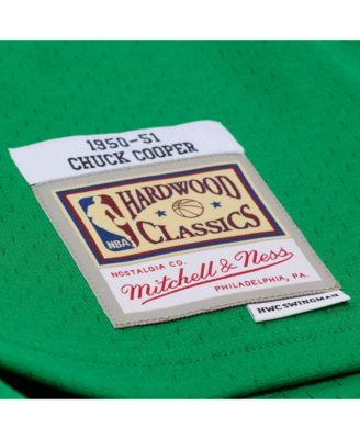 Mitchell Ness Men's Chuck Cooper Kelly Green Boston Celtics 1950-51 Pioneers Swingman Jersey