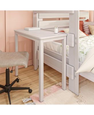 Max and Lily Farmhouse L-Shaped Bunk Bed with Desk