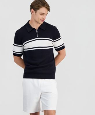 HUGO by Men's Sholton Colorblock Zipper Polo Shirt