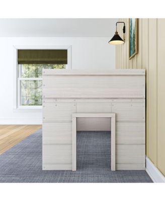 Max and Lily Farmhouse Twin Low Loft with 2 Windows