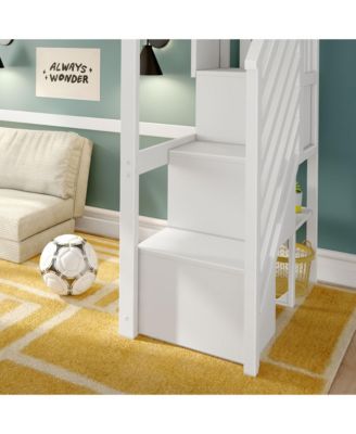 Classic Twin High Loft with Staircase