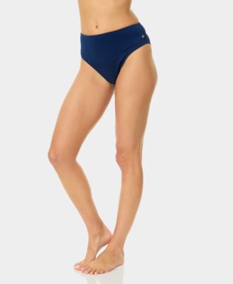Women's Covered-Button High-Rise Swim Bottoms