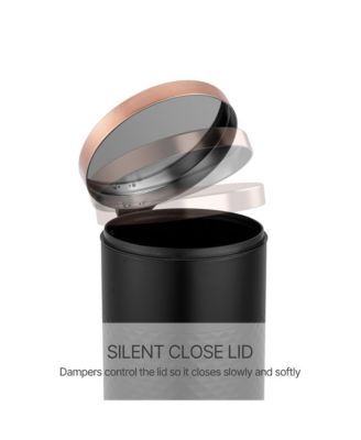 8 Gal / 30 Liter Round Shape Step-on Trash Can with Silent Close Lid, Heavy-Duty Pedal & Easy-Clean Design for Kitchen, Bathroom, Office