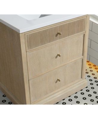 Redondo 30", Freestanding, Ash Oak Finish