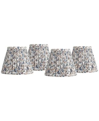Nelle Floral Clip On Candelabra Lamp Shade Replacement, Set of 4