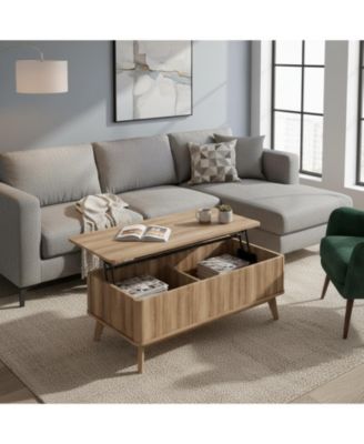 43.5 in Rectangular Fluted Lift Top Coffee Table