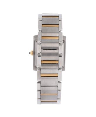 Tank Francaise Automatic Watch in Stainless Steel and Gold 28mm