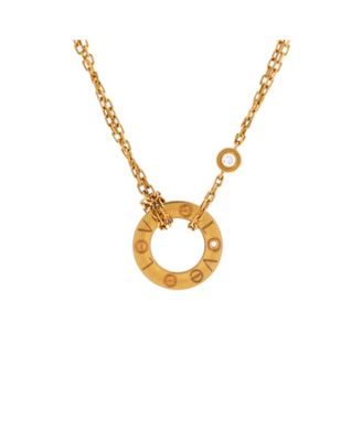 2 Diamonds Love Pendant Necklace
