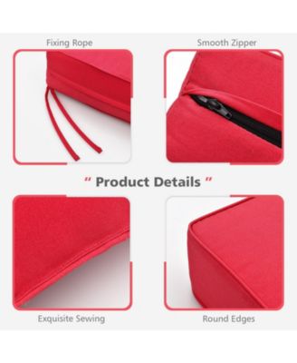 Deep Seat Chair Cushion Pads with Ties for Indoor and Outdoor